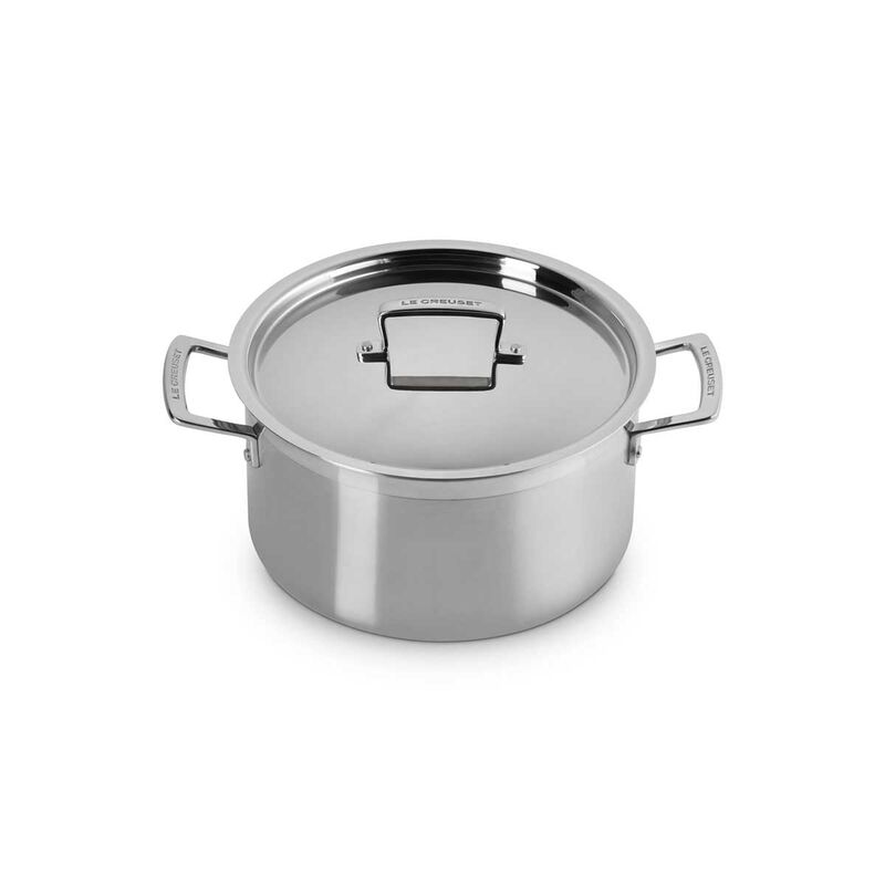 Le Creuset 3-PLY Stainless Steel Deep Casserole 20cm image number 0